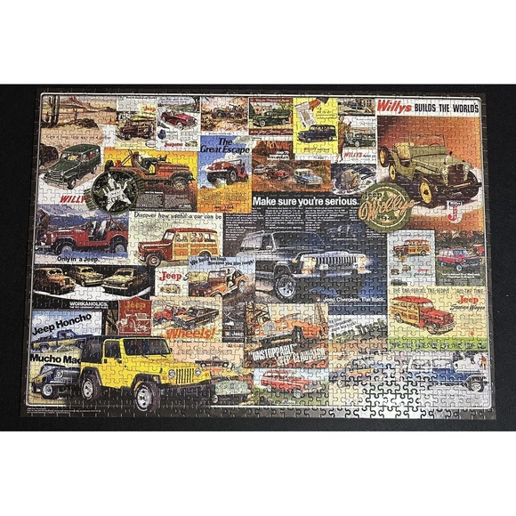 Eurographics 1000 PC Puzzle Jeep Advertising Collection Complete - Picture 3 of 8
